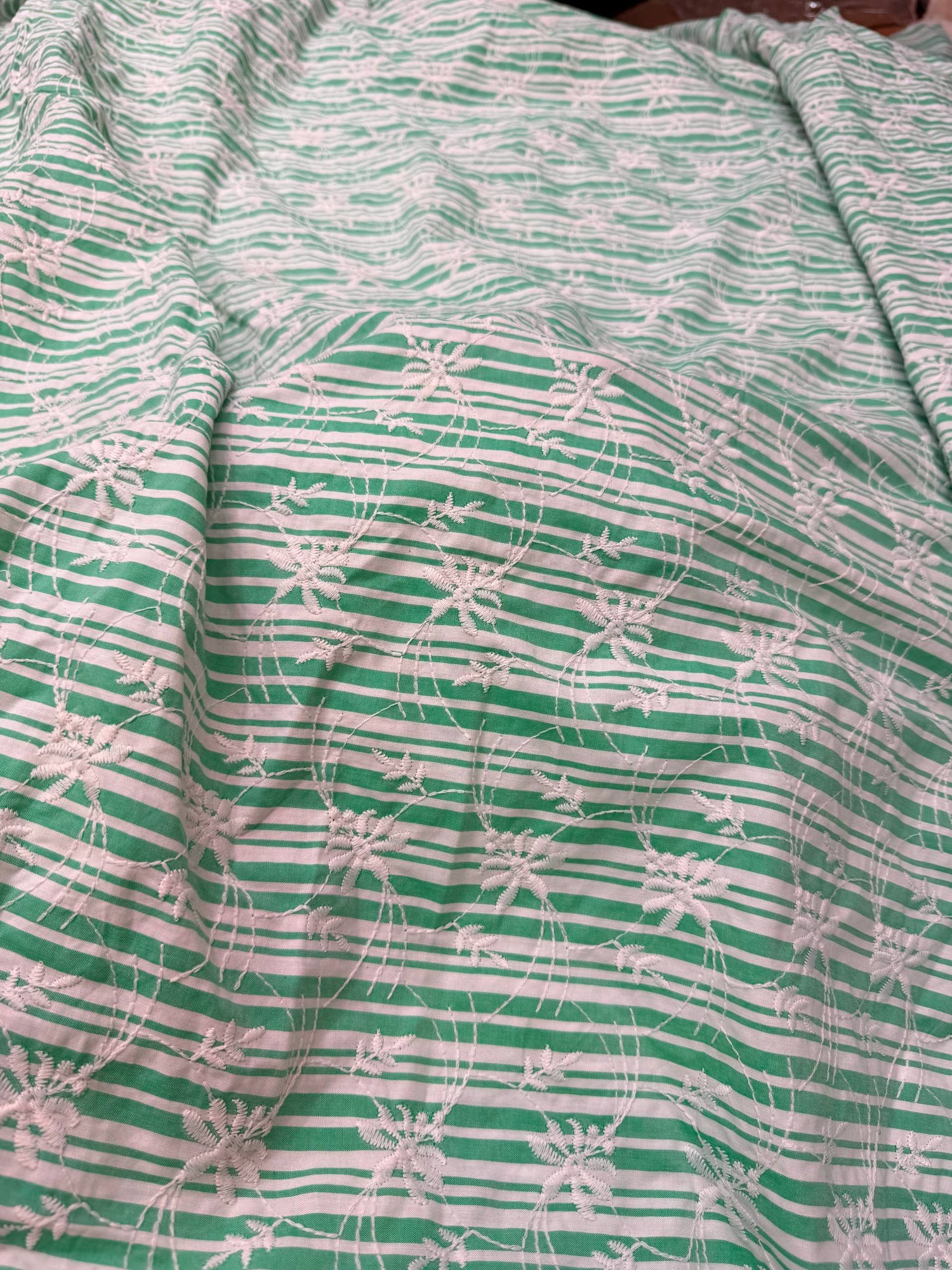 (On SALE PRICES) Most Premium Pure Hakuba Chikankari Cotton Fabric (Big WIDTH!!)