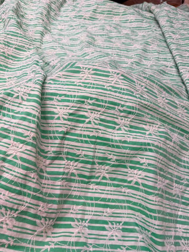 (On SALE PRICES) Most Premium Pure Hakuba Chikankari Cotton Fabric (Big WIDTH!!)