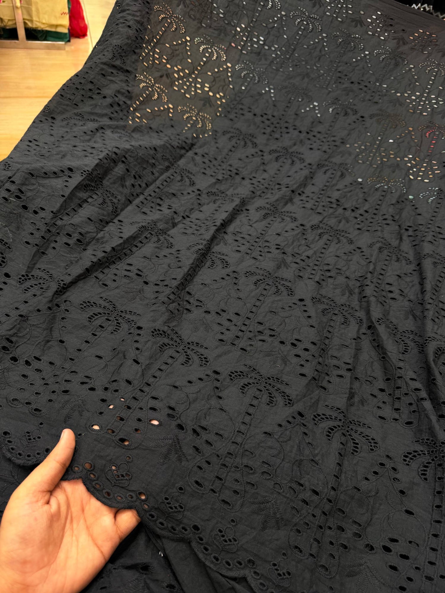 (On SALE PRICES) Most Premium Pure Hakuba Chikankari Cotton Fabric (Big WIDTH!!)