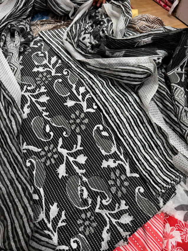 Premium BRANDED Pure Cotton PRINTED Suits (Complete Suit With Dupatta)