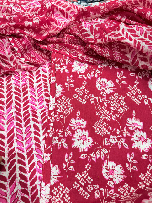 Premium BRANDED Pure Cotton PRINTED Suits (Complete Suit With Dupatta)