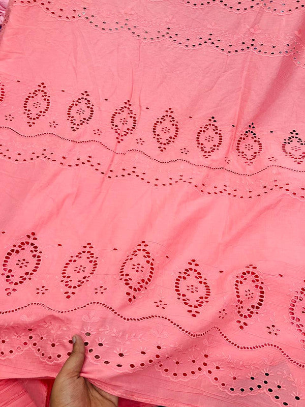 Most Premium Pure Cotton Hakuba Chikankari Fabric (Big WIDTH!!)