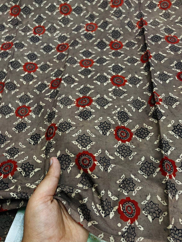 Most Traditional Premium Quality Of Pure HAND Kalamkari Ajrakh Printed Fabric