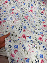 Most Premium Pure Hakuba PRINTED Chikankari Cotton Fabric (Big WIDTH!!)