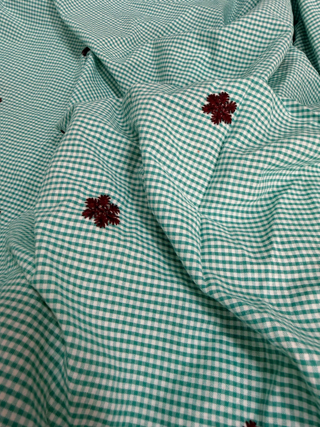 Most Premium Pure Hakuba Chikankari Cotton Fabric (Big WIDTH!!)