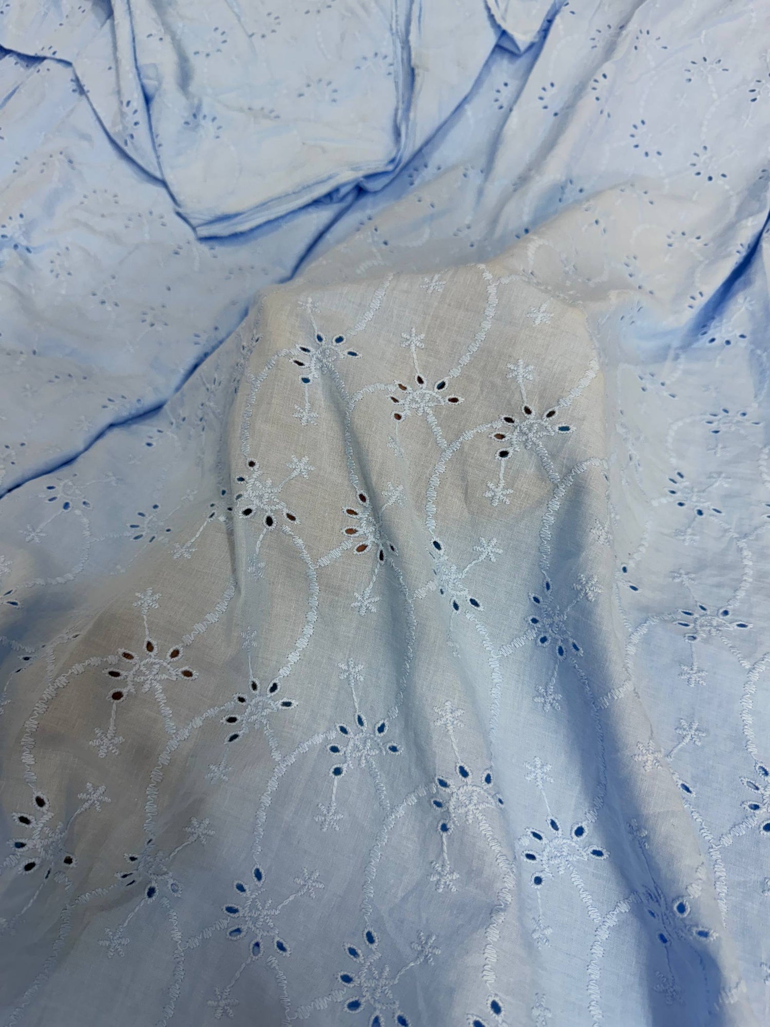 Most Premium Pure Hakuba Chikankari Cotton Fabric (Big WIDTH!!)