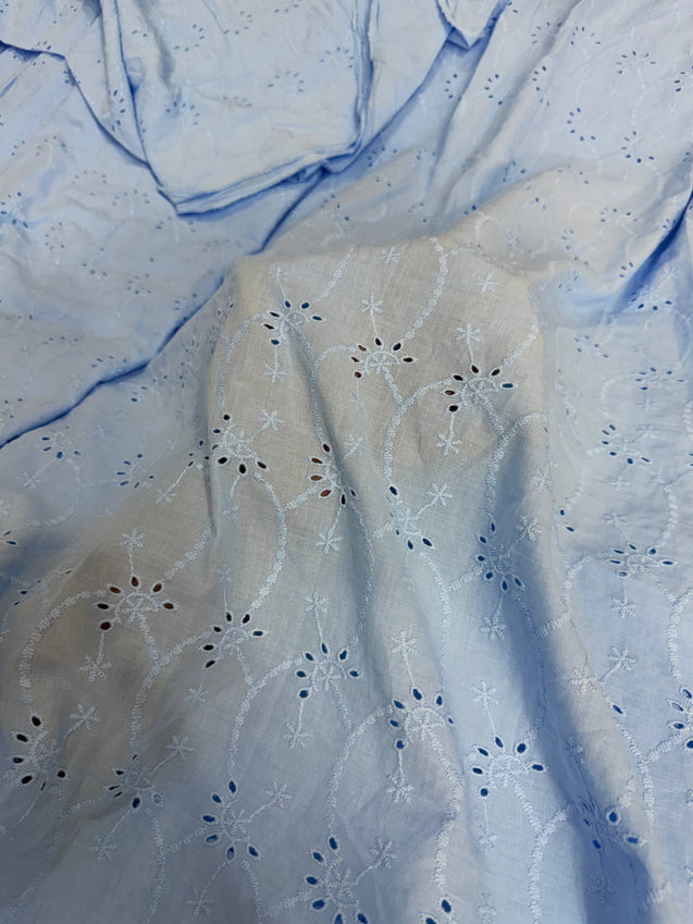 Most Premium Pure Hakuba Chikankari Cotton Fabric (Big WIDTH!!)
