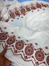 Most Premium Pure Hakuba Chikankari Cotton Fabric (Big WIDTH!!)