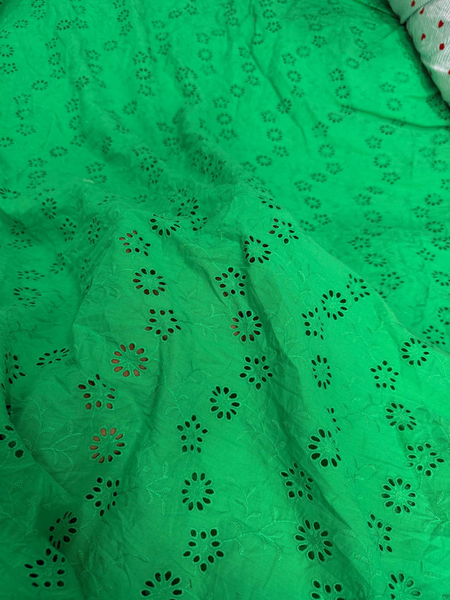 Most Premium Pure Hakuba Chikankari Cotton Fabric (Big WIDTH!!)
