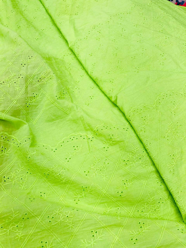 Most Premium Pure Cotton Hakuba Chikankari Fabric (Big WIDTH!!)