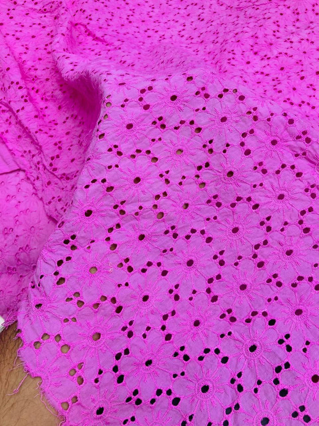 Most Premium Pure Cotton Hakuba Chikankari Fabric (Big WIDTH!!)