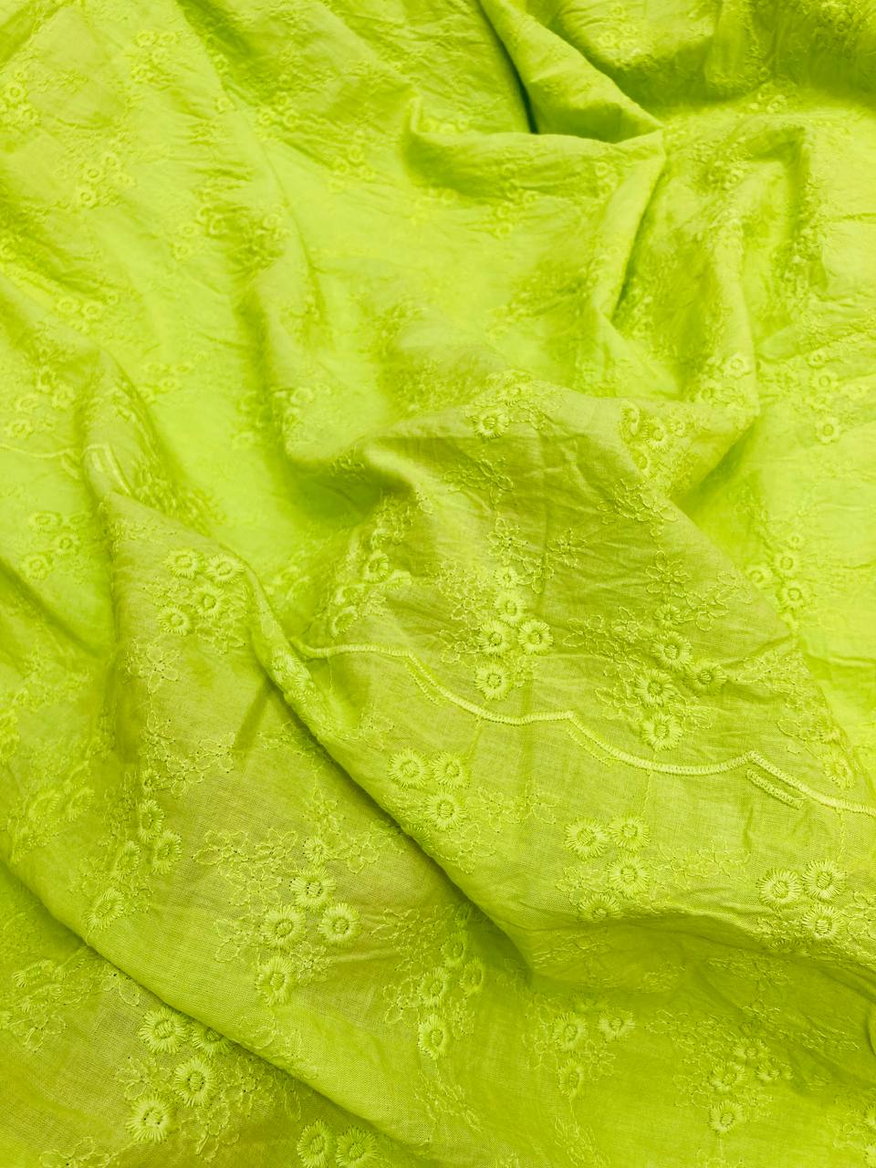 Most Premium Pure Cotton Hakuba Chikankari Fabric (Big WIDTH!!)