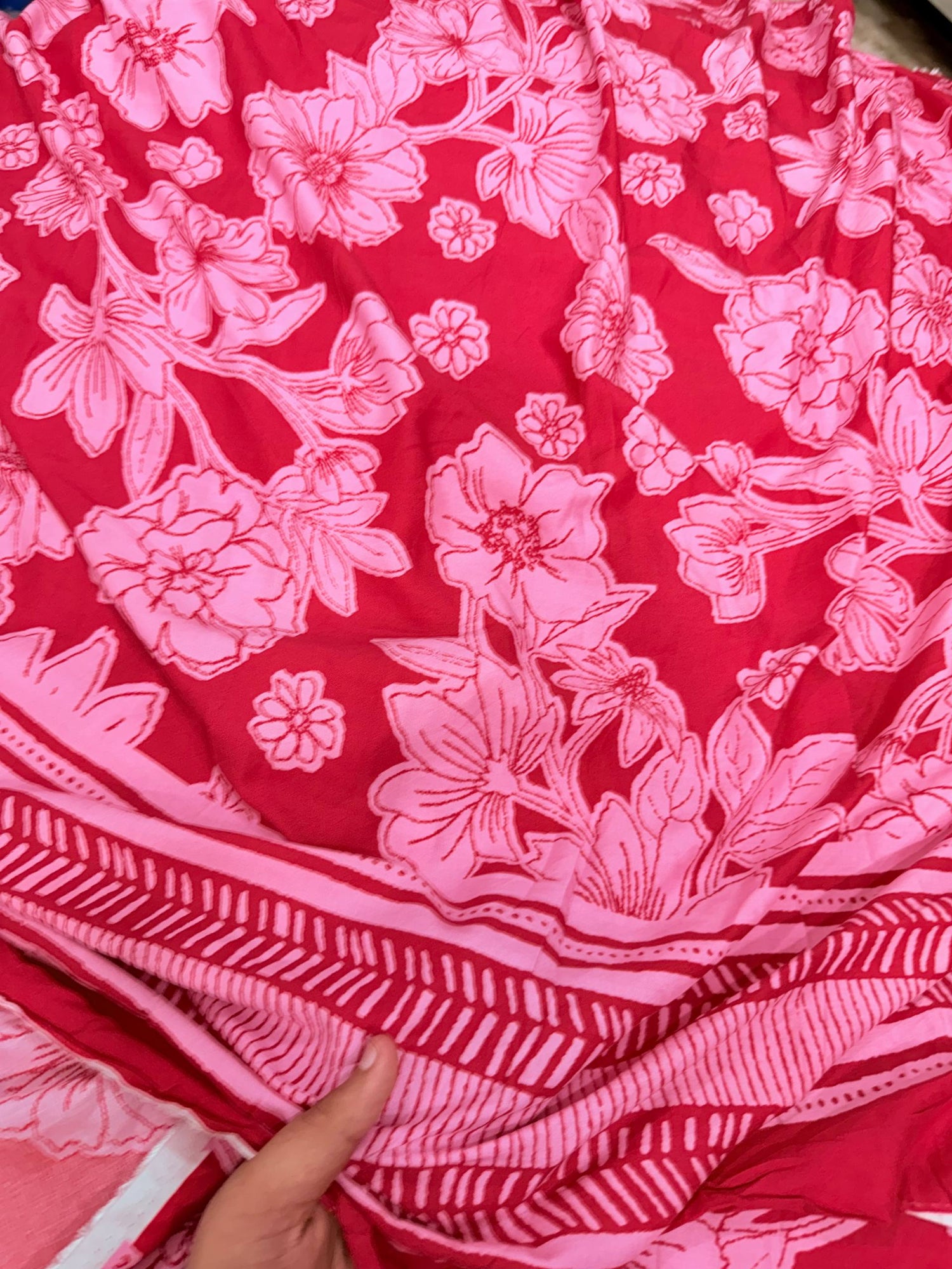 Most Premium Pure Modal Cotton Printed Fabric (Big WIDTH!!)
