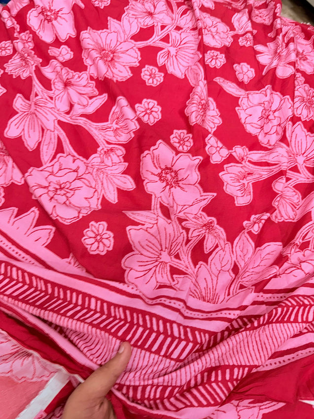 Most Premium Pure Modal Cotton Printed Fabric (Big WIDTH!!)