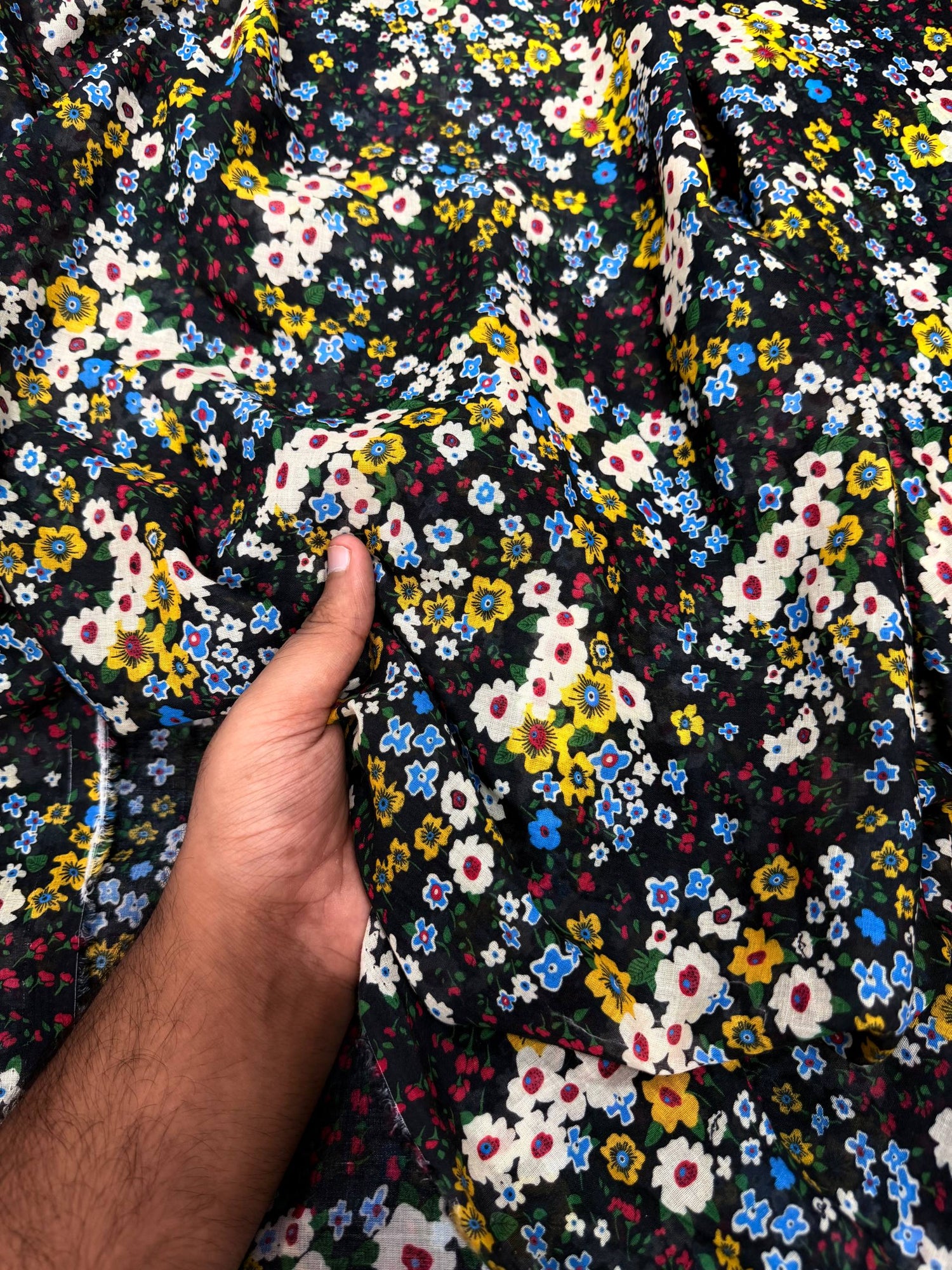 Most Premium Pure Mul Cotton Printed Fabric (Big WIDTH!!)