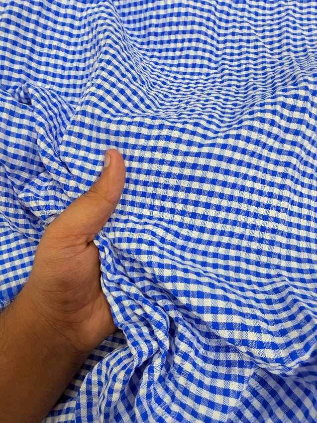 Most Premium Pure Sher Shakkar Cotton Checks PRINT (Big WIDTH!!)
