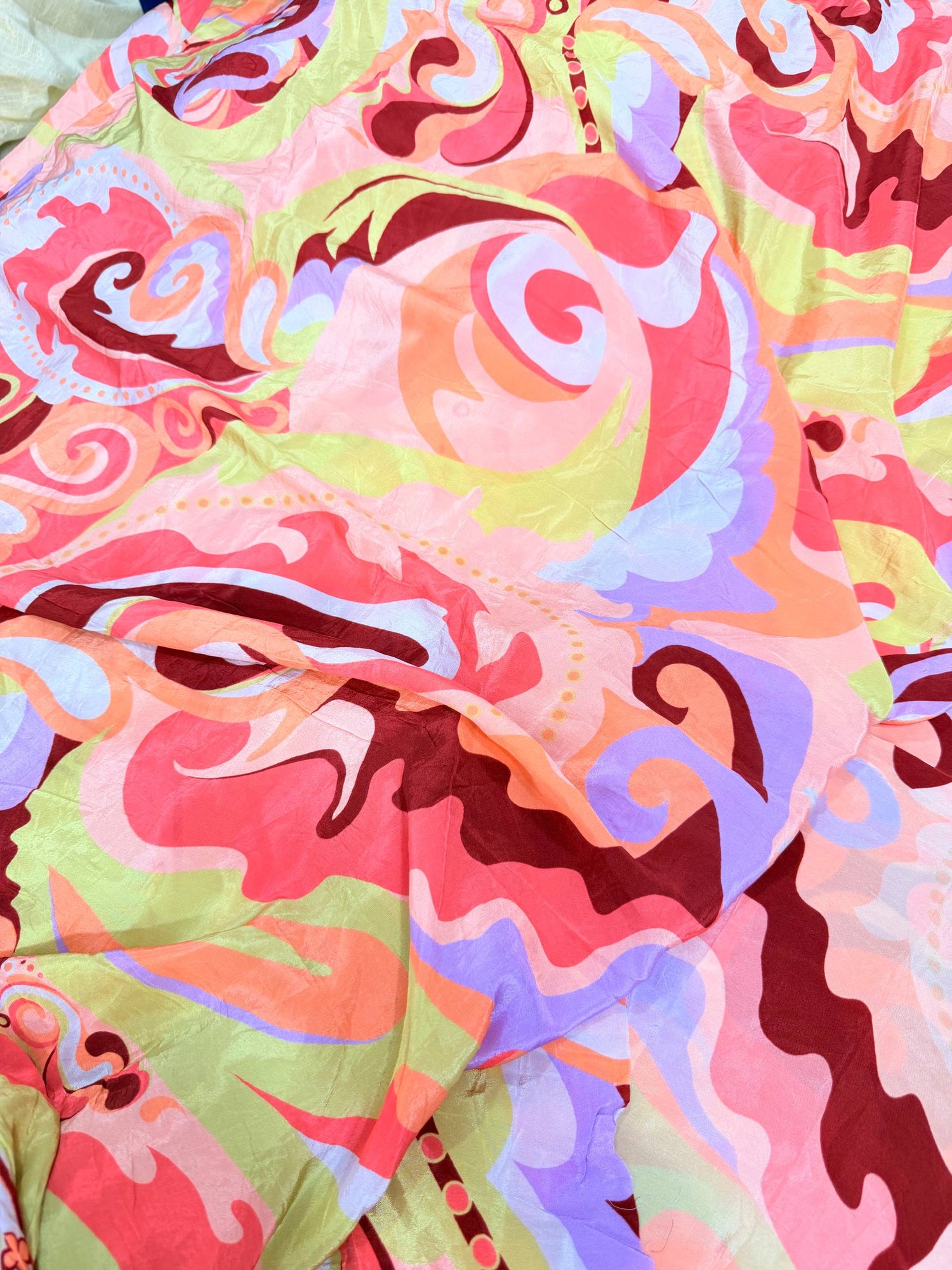 Most Premium BRANDED Pure Natural CREPE PRINTED FABRIC (Big WIDTH!!)