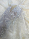 Most Premium Pure Hakuba Chikankari Kota Doria Cotton Fabric