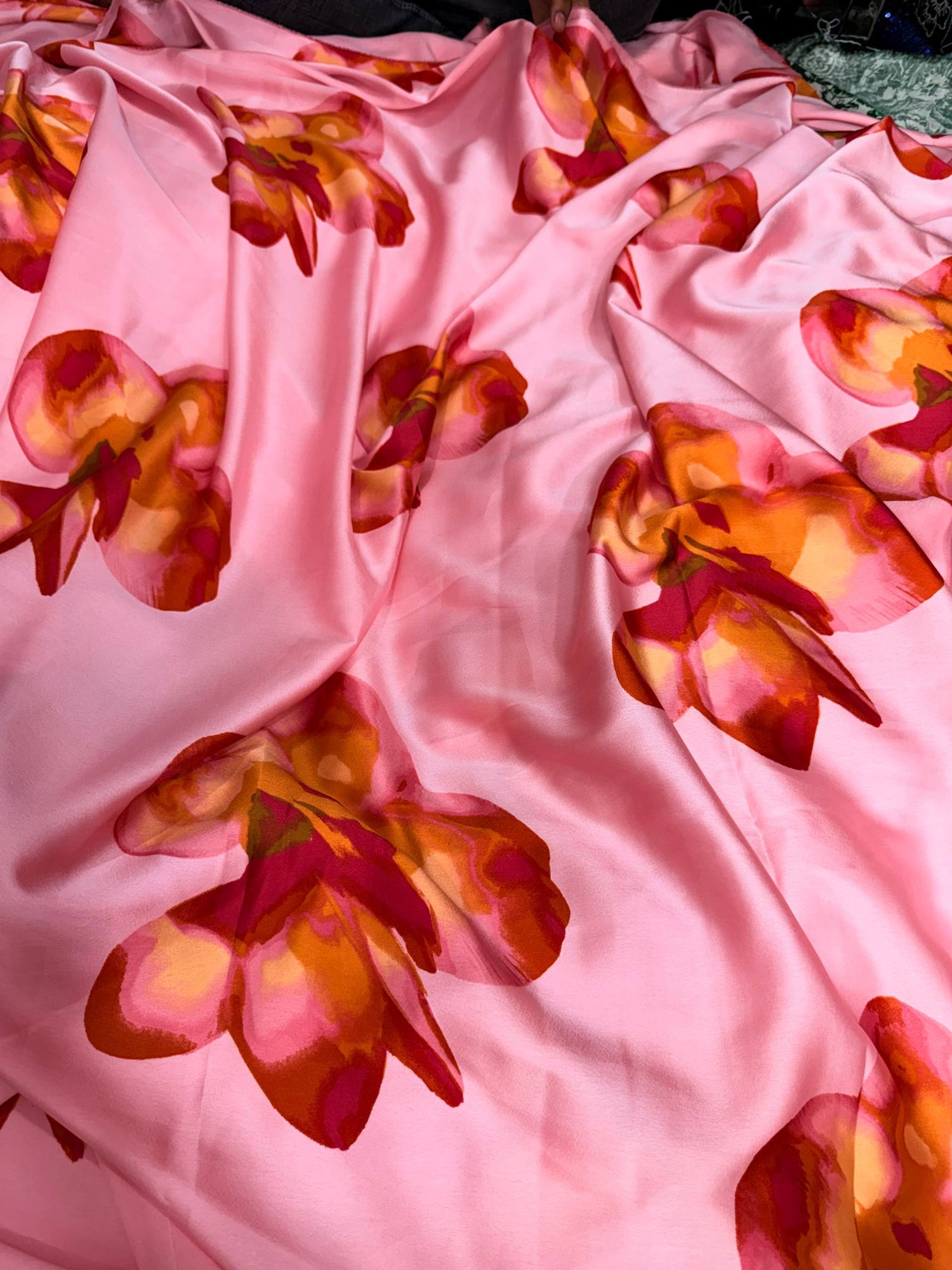 (Sale Discounted Prices) Most Premium Pure Viscose Japan Satin Fabric (Big WIDTH!!)