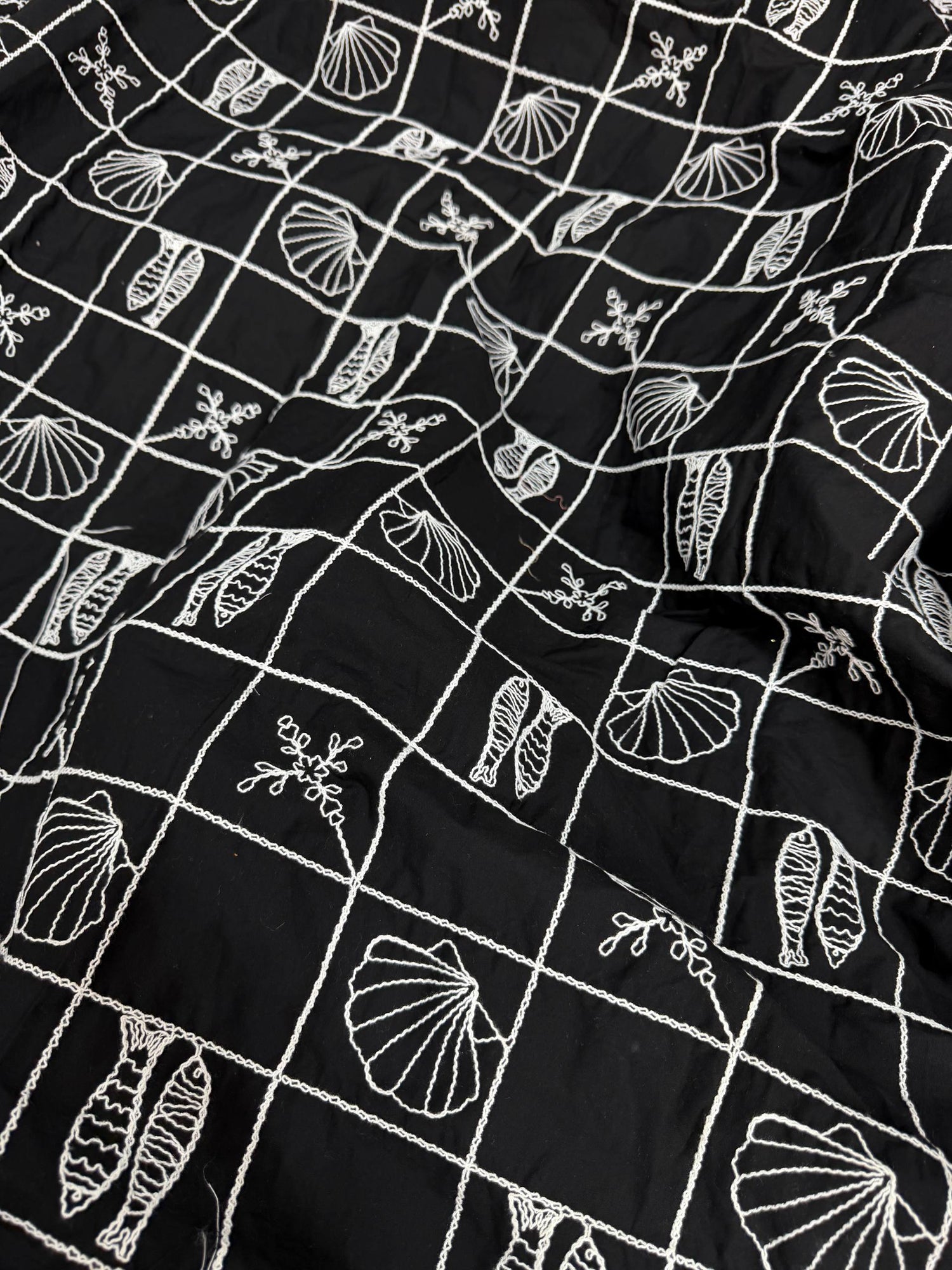 (Sale Discounted Prices) Premium Fine 3D Dori With Chikankari On Pure Cotton FABRIC (Big WIDTH!!)