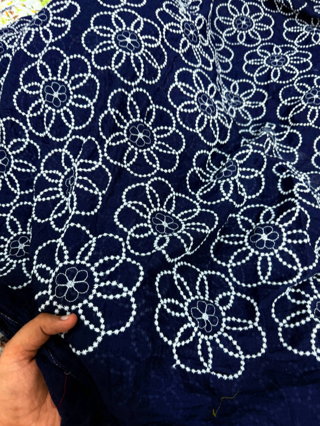 (Sale Discounted Prices) Premium Fine Thread Embroidery Cotton FABRIC (Big WIDTH!!)