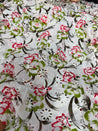(Sale Discounted Prices) Most Premium Pure Hakuba PRINTED Chikankari Cotton Fabric (Big WIDTH!!)