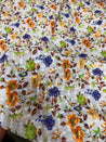 (Sale Discounted Prices) Most Premium Pure Hakuba PRINTED Chikankari Cotton Fabric (Big WIDTH!!)