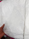 Most Premium Pure Hakuba Chikankari Cotton Fabric (Dyeable Also) (Big WIDTH!!)