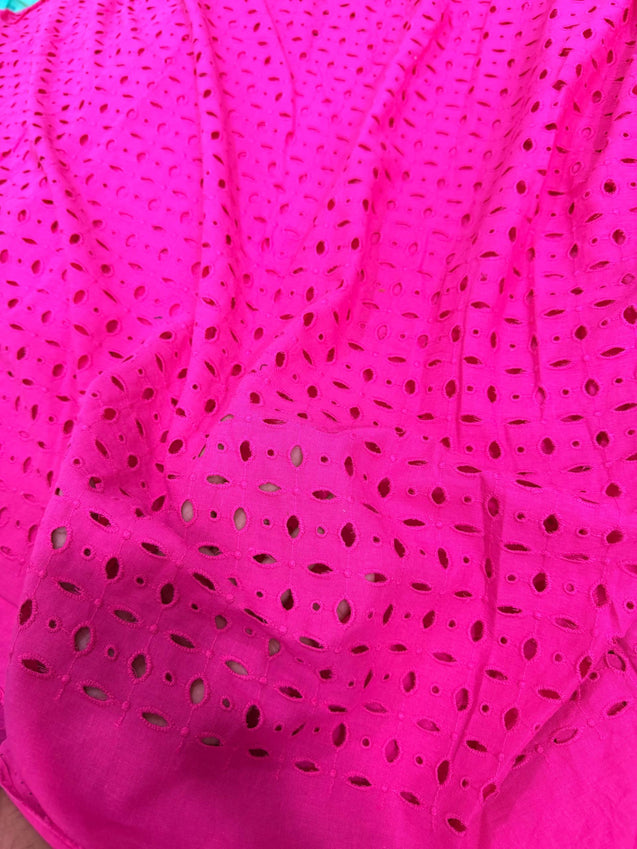 Most Premium Pure Hakuba Chikankari Cotton Fabric (Big WIDTH!!)