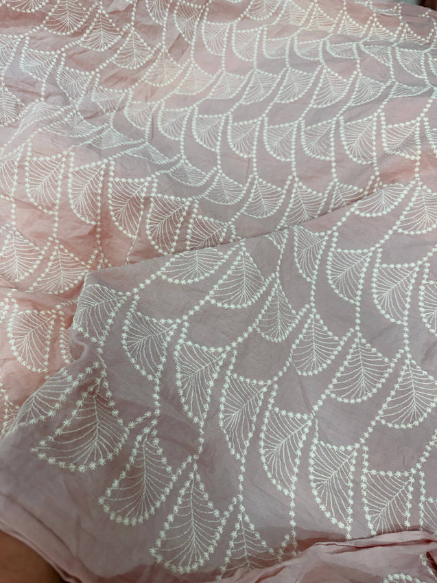 Most Premium Pure Hakuba Chikankari Cotton Fabric