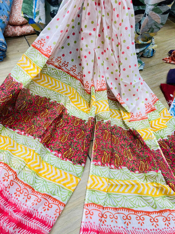 Pure Mul Cotton Printed Branded Dupatta (Full Size)