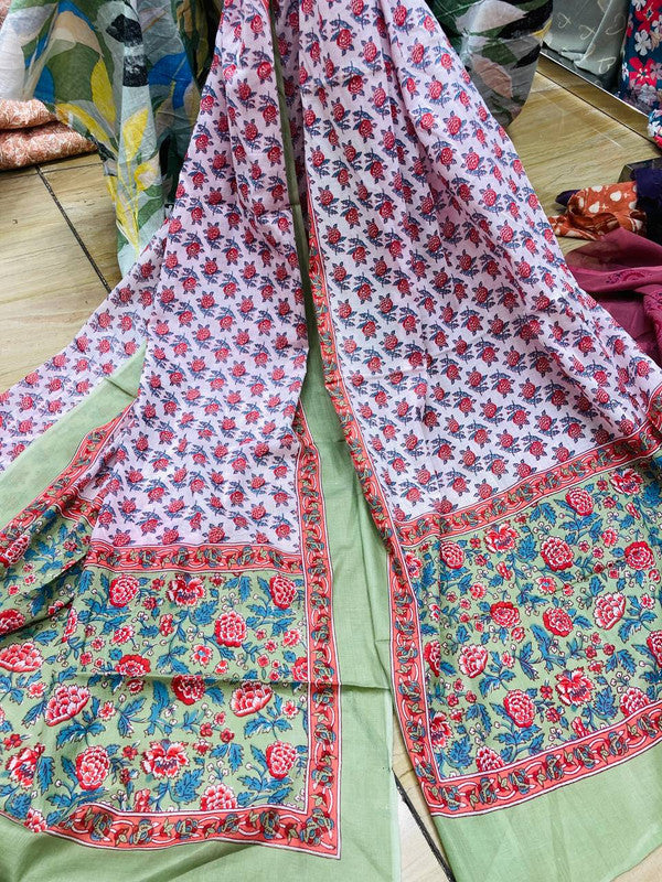 Pure Mul Cotton Printed Branded Dupatta (Full Size)