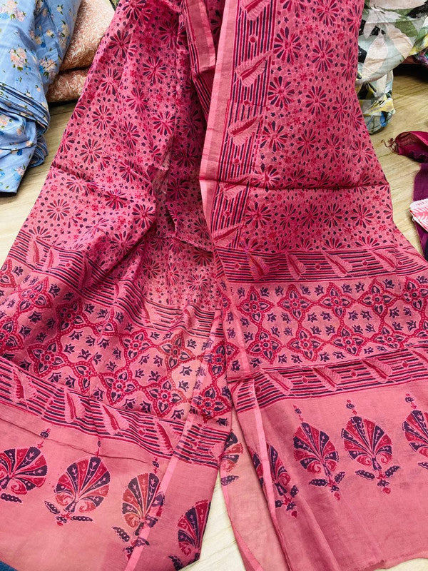 Pure Mul Cotton Printed Branded Dupatta (Full Size)