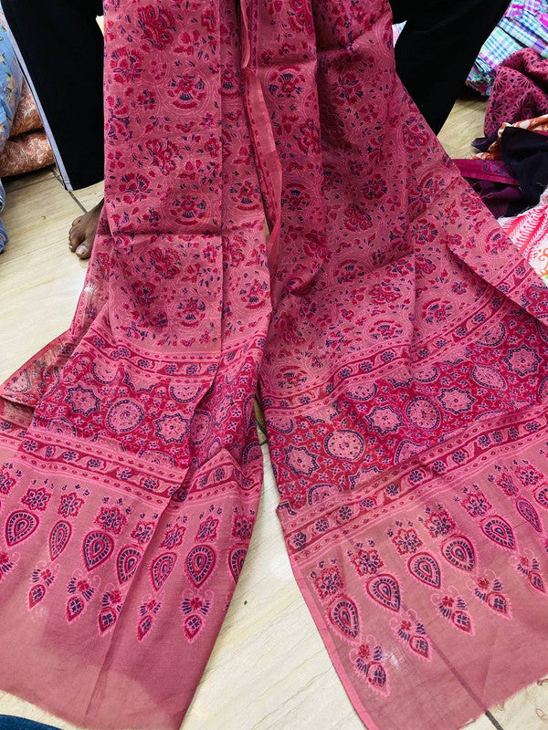 Pure Mul Cotton Printed Branded Dupatta (Full Size)