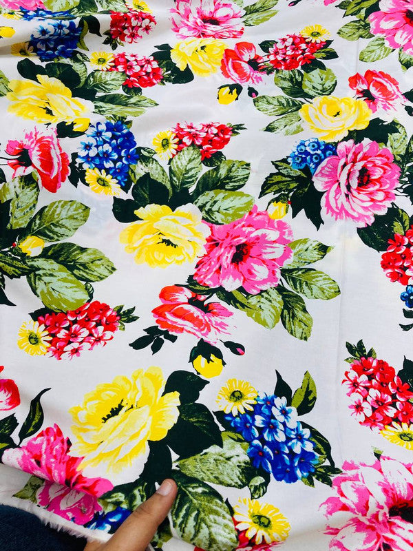 Most Premium Pure Modal Cotton Printed FABRIC (Big WIDTH!!)