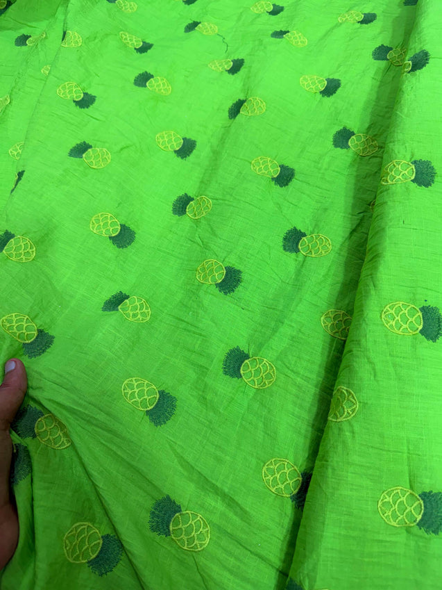 Most Premium Pure Hakuba Chikankari Cotton Fabric (Big WIDTH!!)