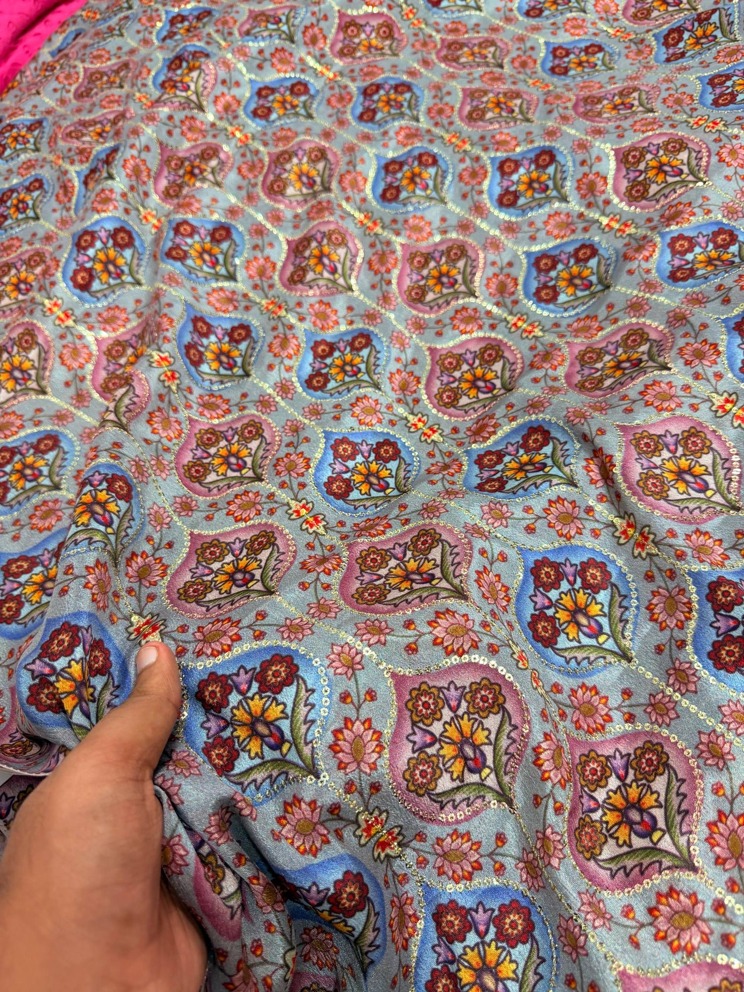 Most Premium Pure Chinon Chiffon Embroidery