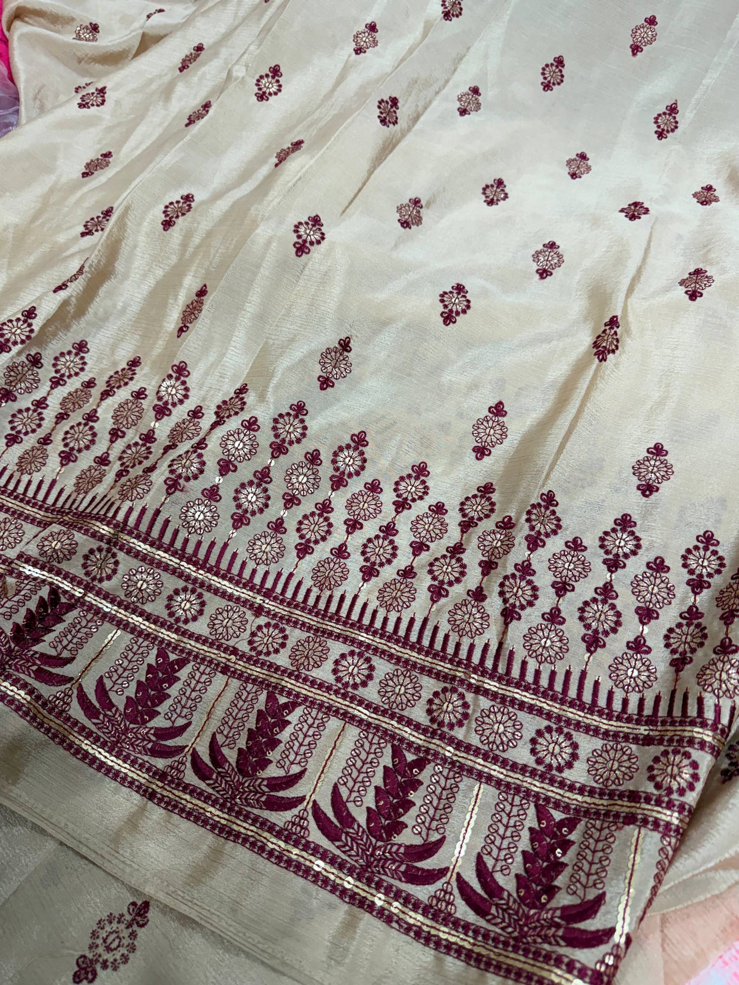 Most Premium Pure Chinon Chiffon Embroidery