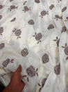 Most Premium Pure Muslin Cotton FABRIC With Fine Embroidery (Big WIDTH!!)