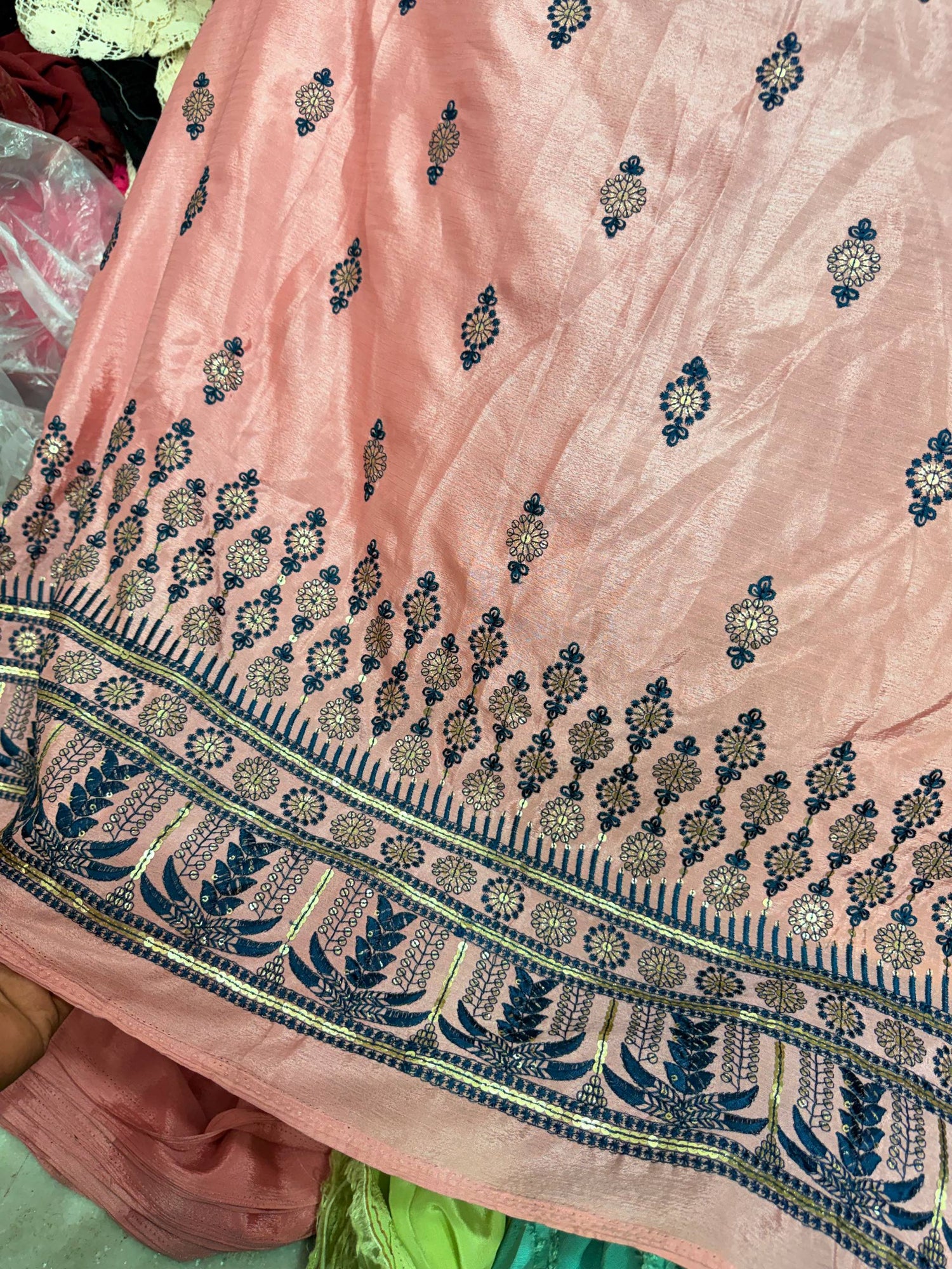 Most Premium Pure Chinon Chiffon Embroidery
