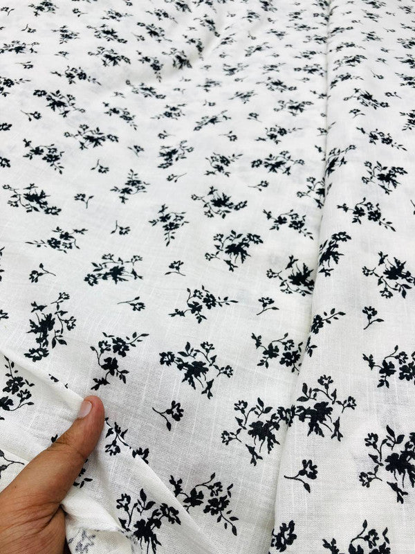 Most Premium BRANDED Pure LINEN Cotton PRINTED FABRIC (Big WIDTH!!)