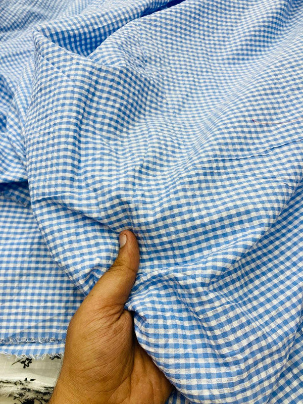 Most Premium Pure Sher Shakkar Cotton Checks PRINT (Big WIDTH!!)