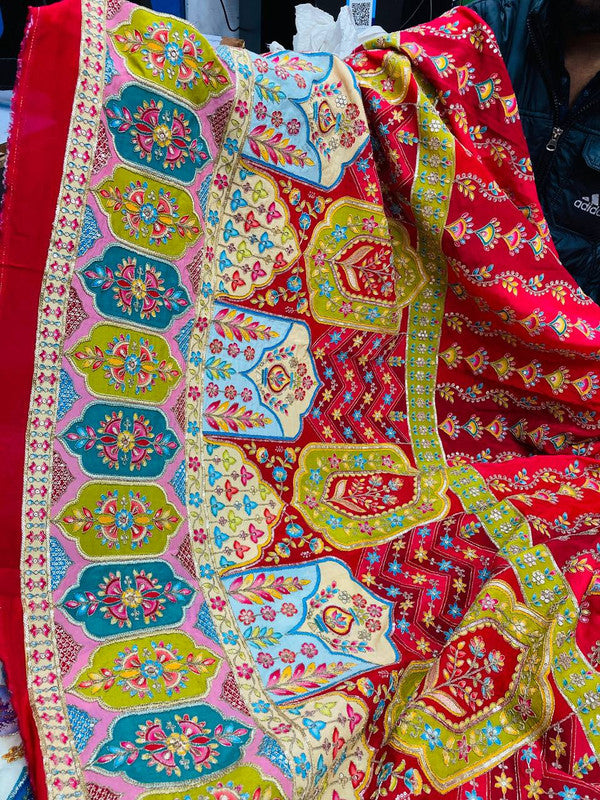 (SALE Prices) Most Premium Celebrity Designer Position Print Natural Pure CREPE FABRIC