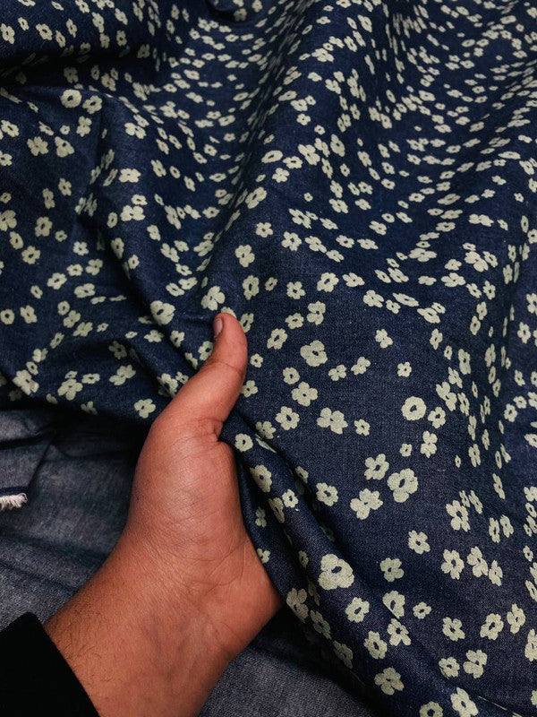 (SALE Prices) Most Premium Pure Export Quality Printed Silky Denim (Big WIDTH!!)