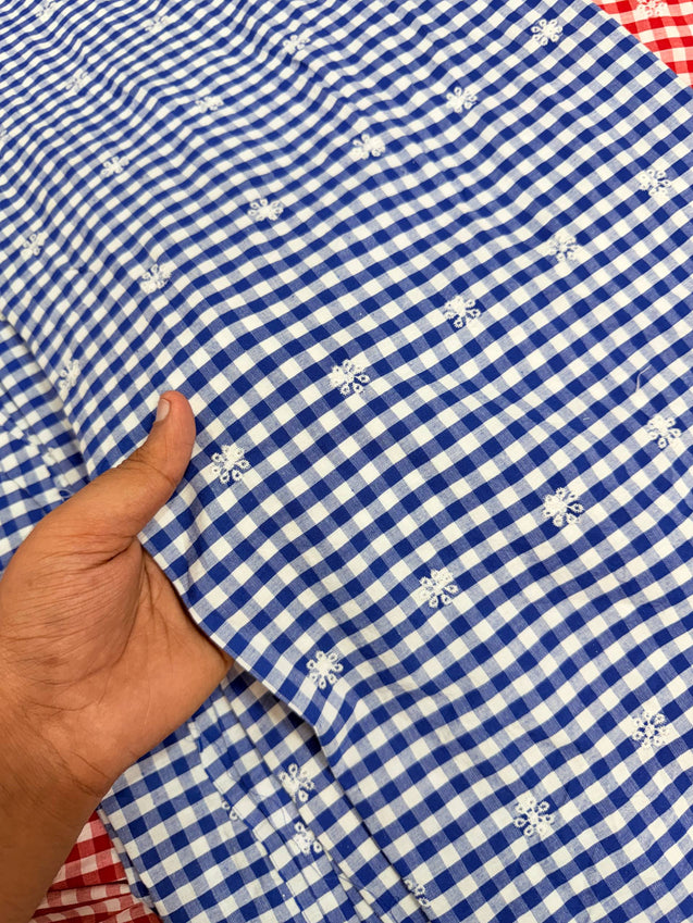 Most Premium Pure Hakuba Chikankari Cotton Fabric (Big WIDTH!!)