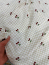 Most Premium Pure Fine Thread Embroidery On Checks Cotton FABRIC (Big WIDTH!!)