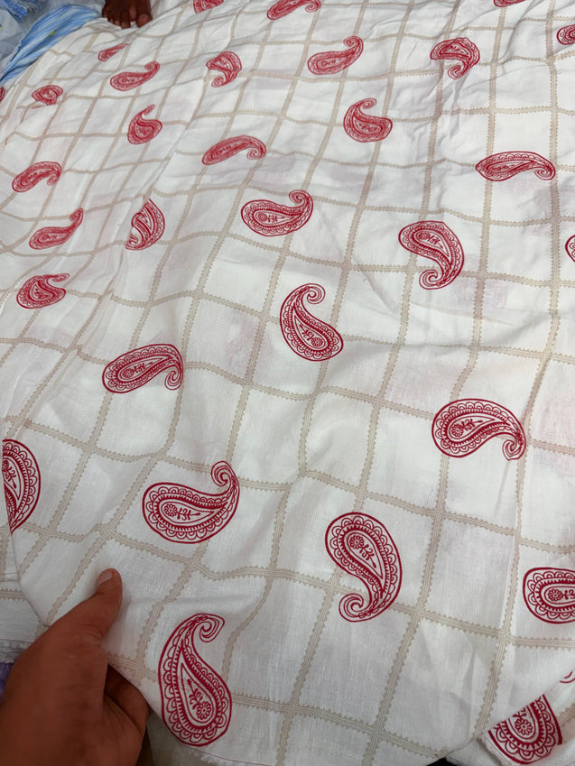 Most Premium Pure Printed LINEN Cotton Fabric (Big WIDTH!!)