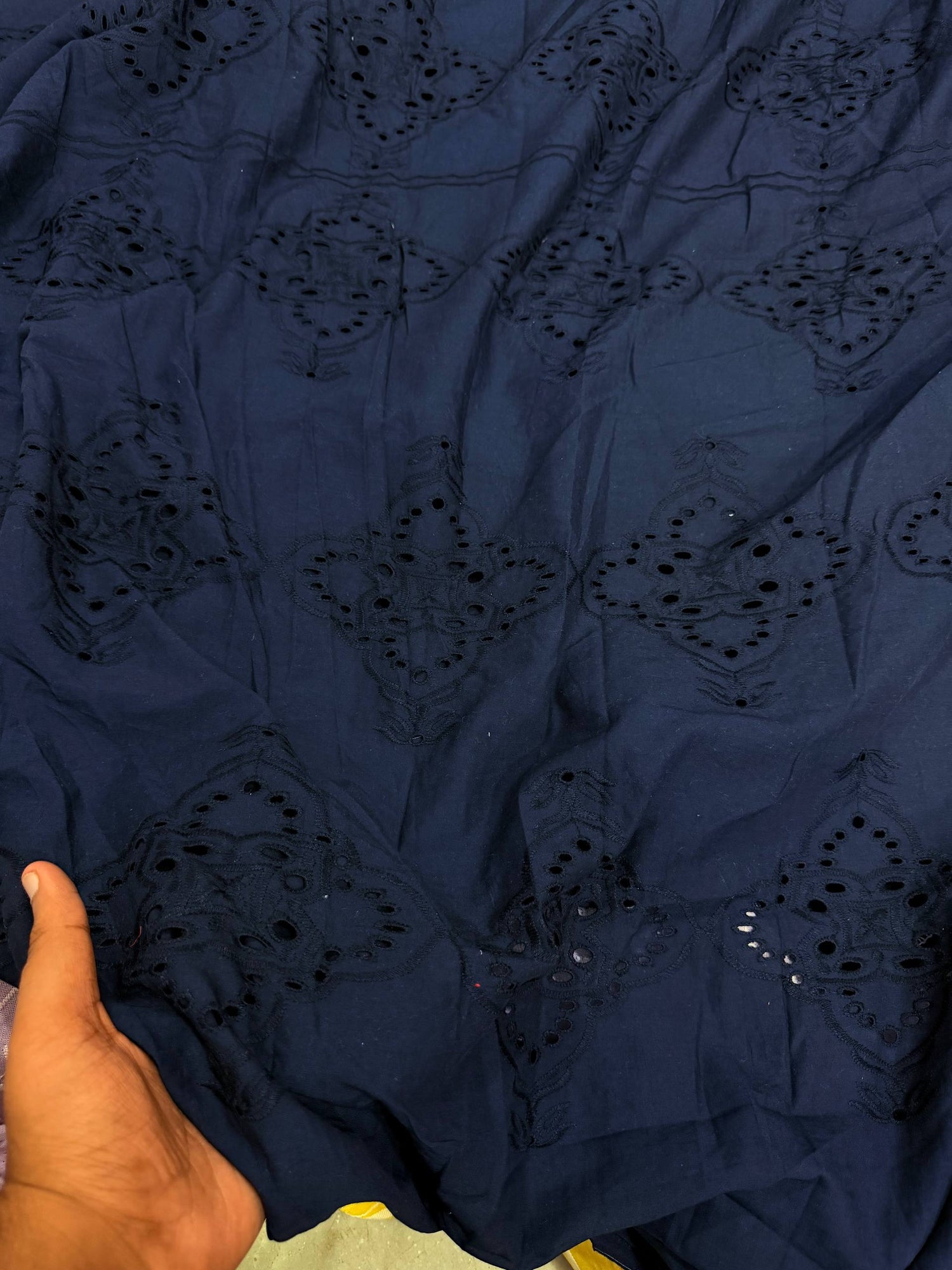 Most Premium Pure Hakuba Chikankari Cotton Fabric (Big WIDTH!!)