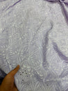 Most Premium Pure Hakuba Chikankari Cotton Fabric (Big WIDTH!!)