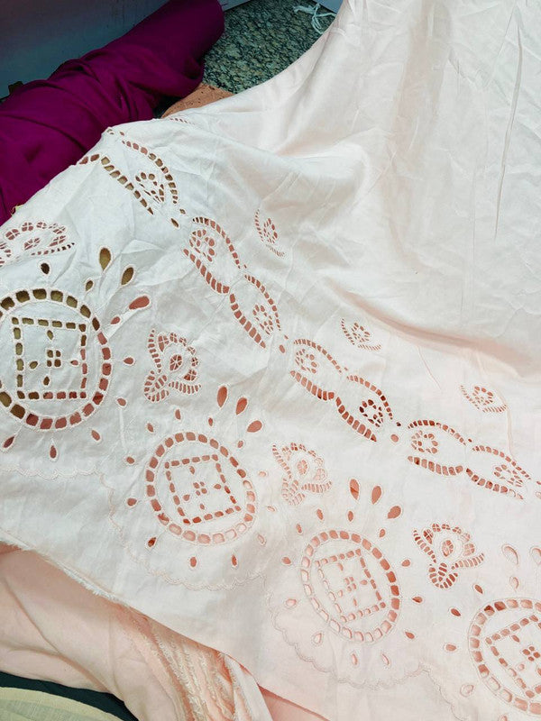 Most Premium Pure Cotton Hakuba Chikankari Fabric (Big WIDTH!!)